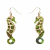 Erstwilder La Belle Epoque Seahorse Drop Earrings Green