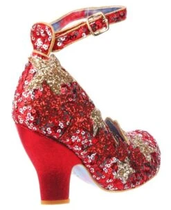 Irregular Choice Shooting Star Red -Fashion Shoe Store ShootingRD4