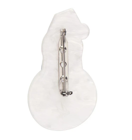 Erstwilder Modern Holiday Stay Frosty Snowman Brooch 3 Erstwilder Modern Holiday Stay Frosty Snowman Brooch - Image 3