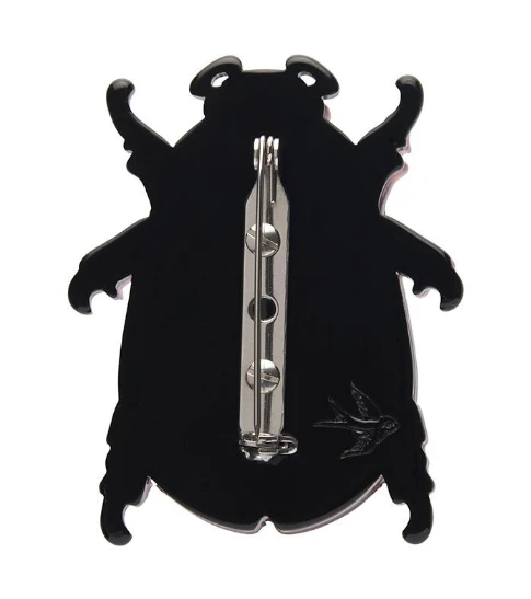 Erstwilder Botanical Fruit Summer Scarab Brooch 2 Erstwilder Botanical Fruit Summer Scarab Brooch - Image 2
