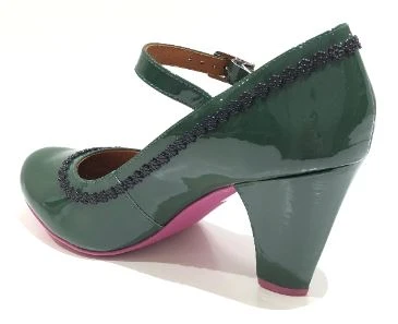 Cristofoli Tania Patent Dark Green 4 Cristofoli Tania Patent Dark Green - Image 4