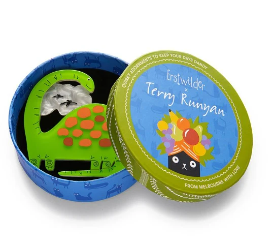 Erstwilder Terry Runyan Thunder Lizard Brooch 2 Erstwilder Terry Runyan Thunder Lizard Brooch - Image 2