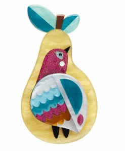 Erstwilder Modern Holiday True Loves Gift Brooch