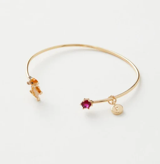 Fable England Enamel Vole Bangle 1 Fable England Enamel Vole Bangle