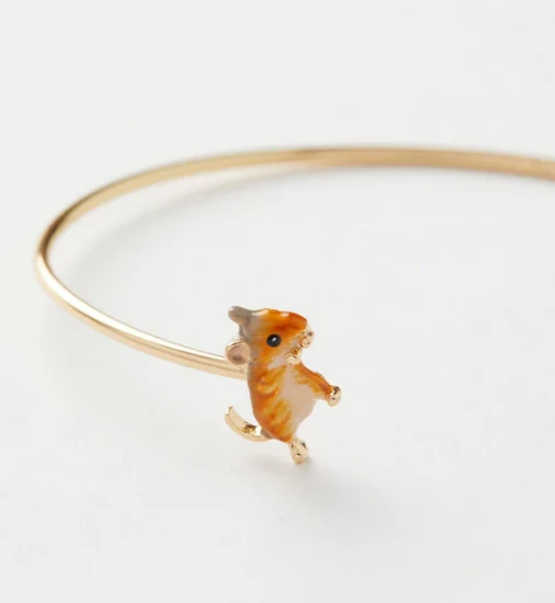 Fable England Enamel Vole Bangle 3 Fable England Enamel Vole Bangle - Image 3
